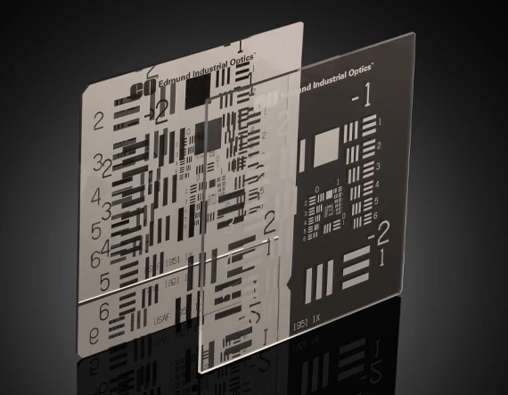 UV Fused Silica And Fluorescent USAF 1951 Resolution Targets 1 UV Fused Silica And Fluorescent USAF 1951 Resolution Targets