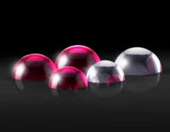 Sapphire And Ruby Half-Ball Lenses
