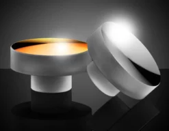 Metallic Coated Stemmed Mirrors